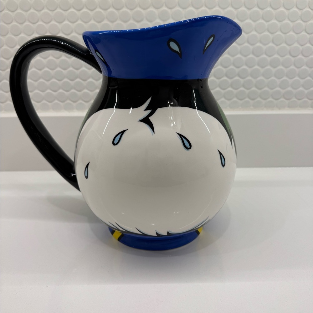 The Art of Disney Ceramic Donald Duck Pitcher - Blue and Black - Picture 3 of 6